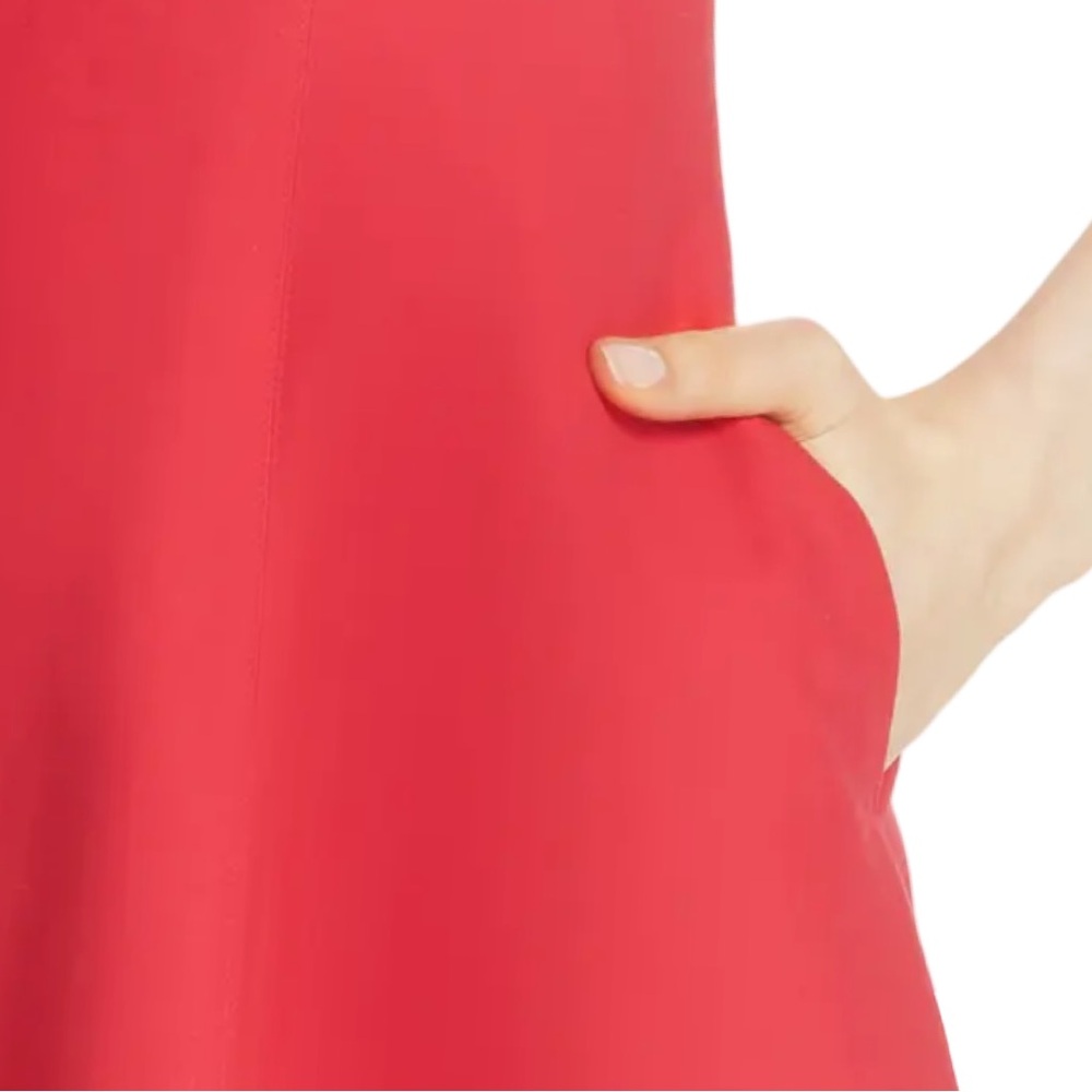 kate spade new york structured midi dress red size 00 - Picture 4 of 10